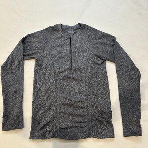 ATHLETA Heather Gray Half Zip Pullover - Size Medium